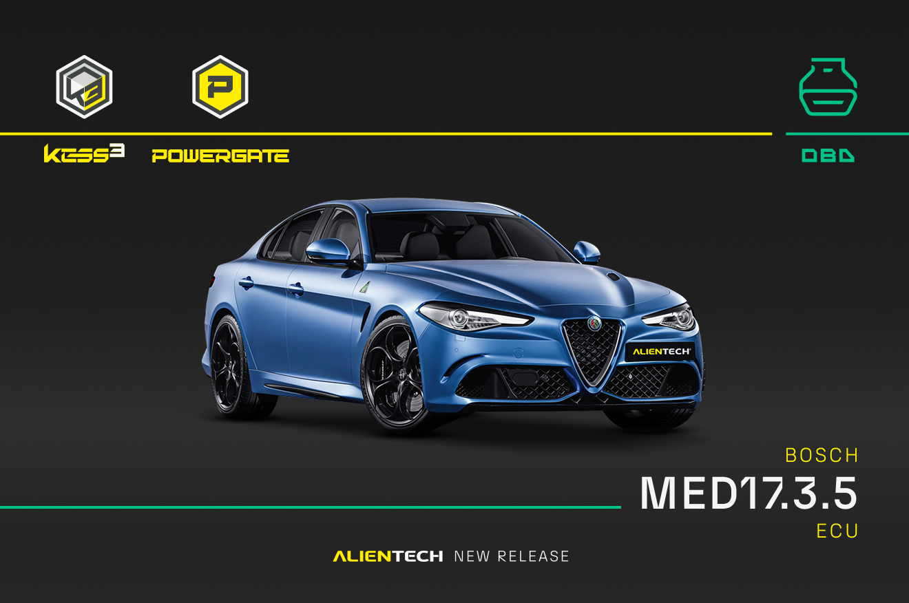 Neues OBD-Protokoll für Bosch MED17.3.5-Steuergeräte: Alfa Romeo Giulia und Stelvio Quadrifoglio.
