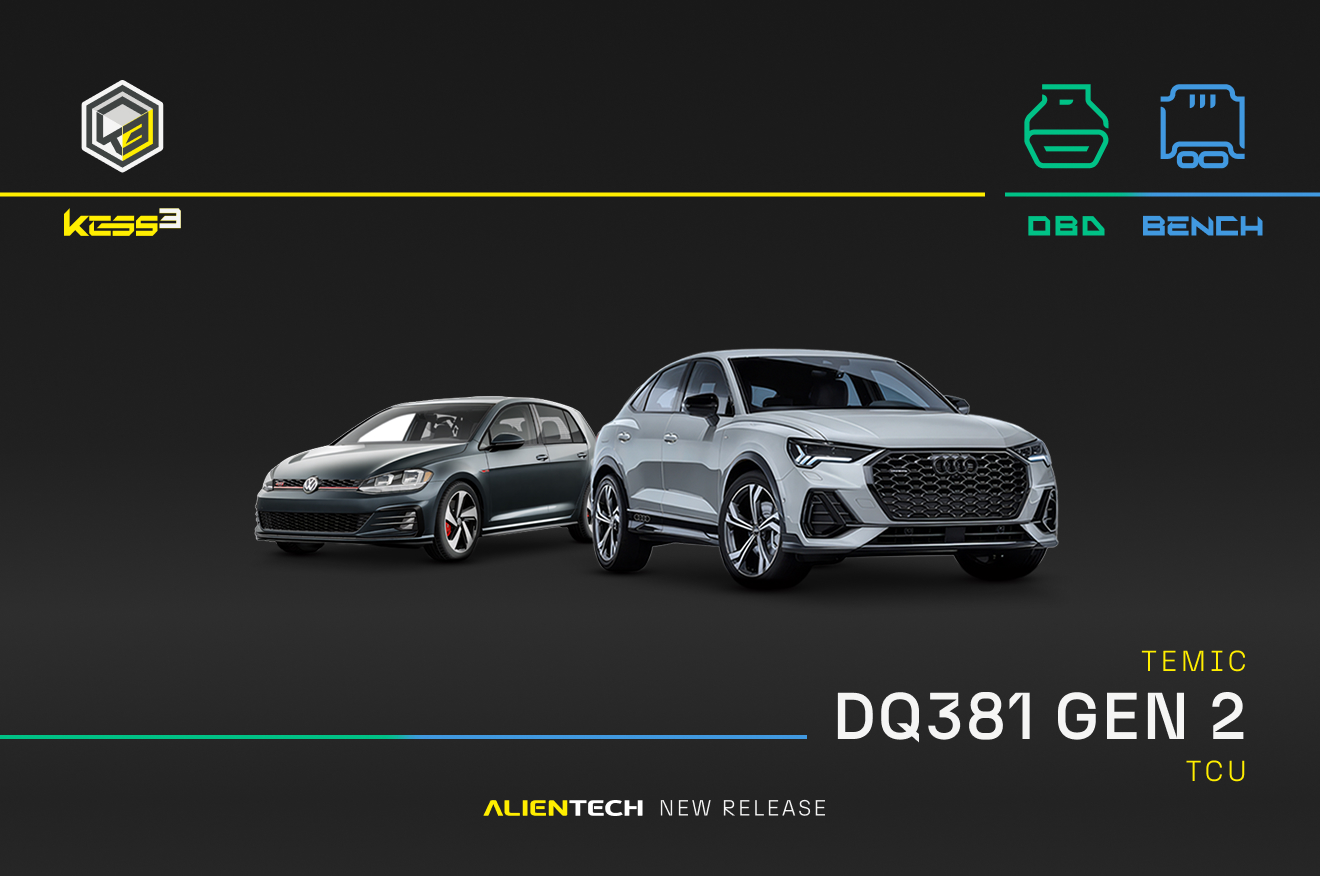Neue OBD- und BENCH-Verwaltung für Temic DQ381 GEN2 – DSG VAG.