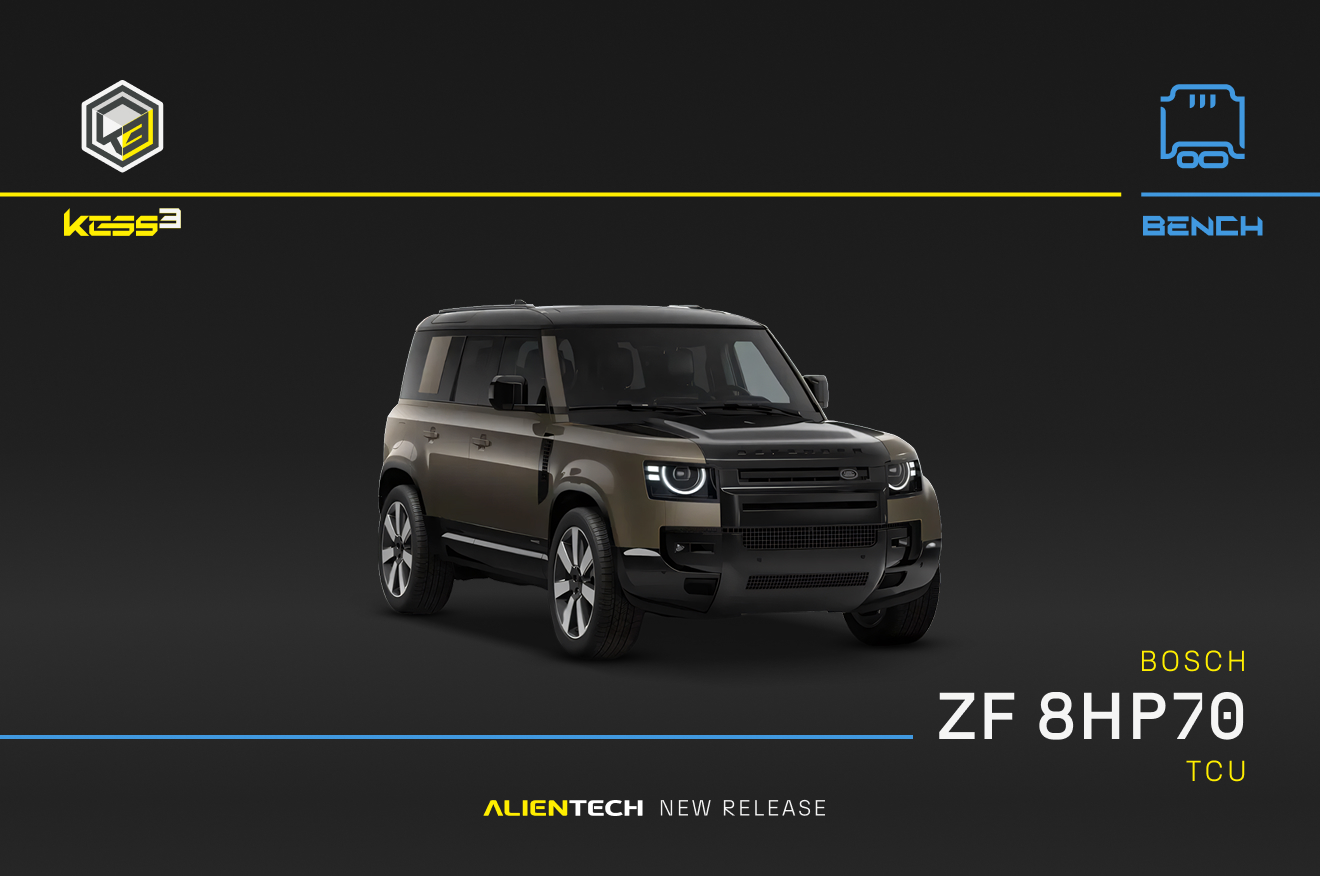Lesen, Schreiben und Klonen mit KESS3 bei ZF JLR-Automatikgetrieben.