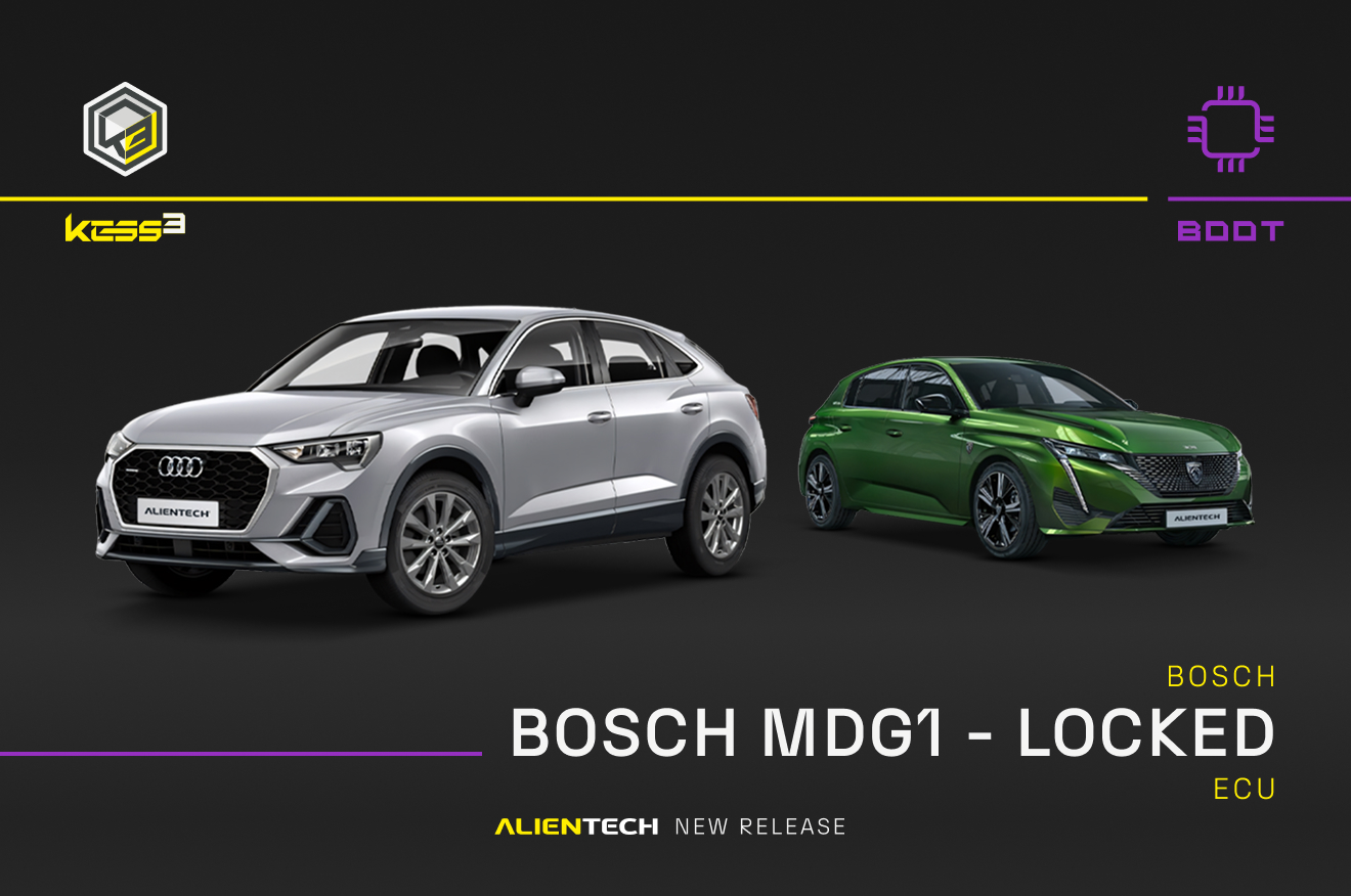 KESS3 Unlock Module für Bosch MDG1-Steuergeräte: neue Protokolle und spezielles Zubehör für BOOT “Unlock”.